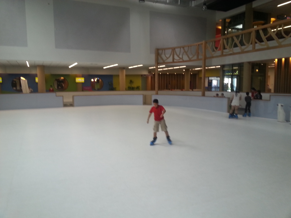 Ice skating in Helio Center