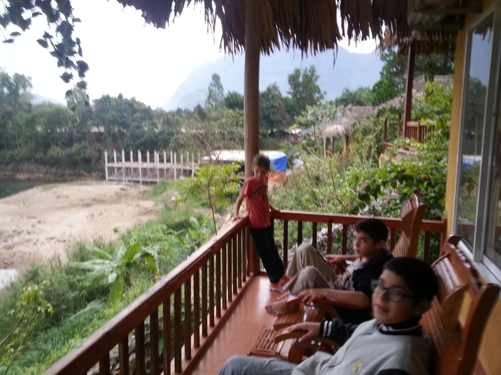 Our balcony in Ha Giang Resort