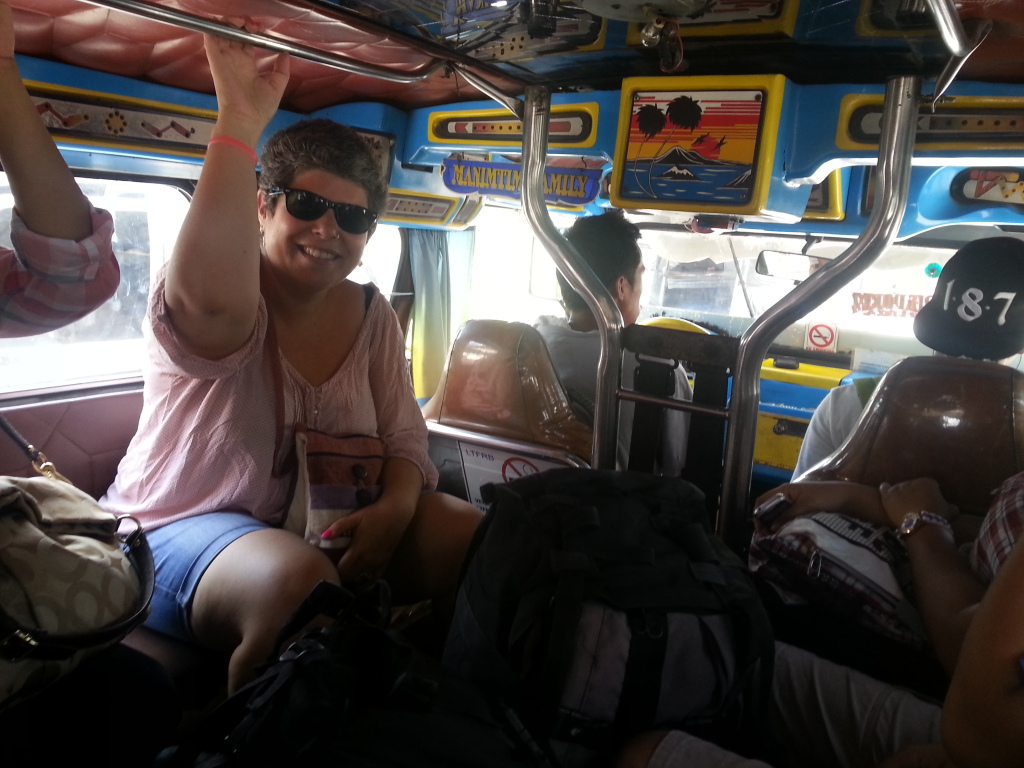 The jeepney (one of them) from the inside