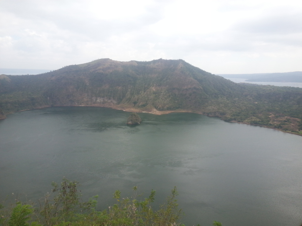 The lake within Taal volcano