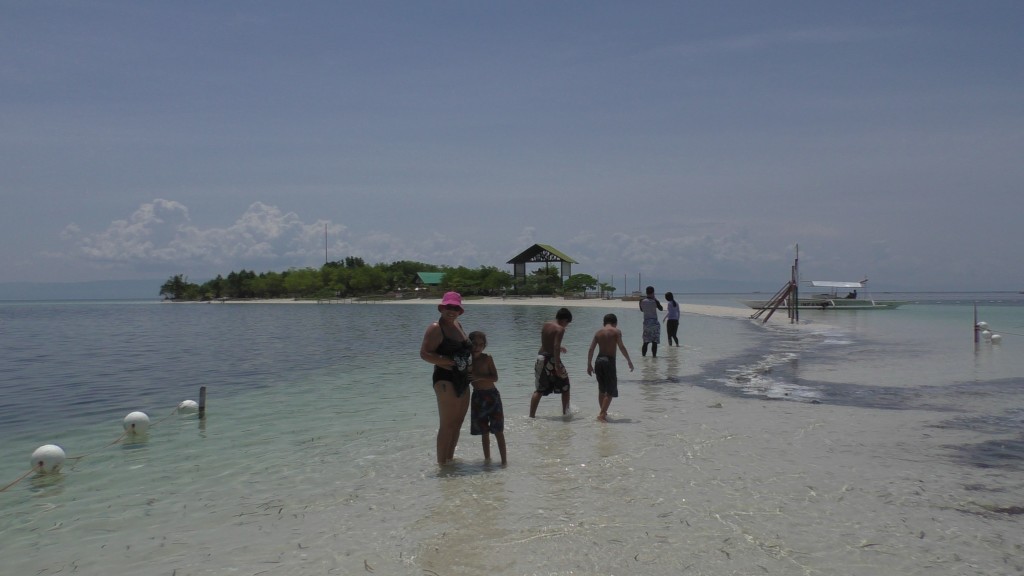 Walking on water in Virgin Island