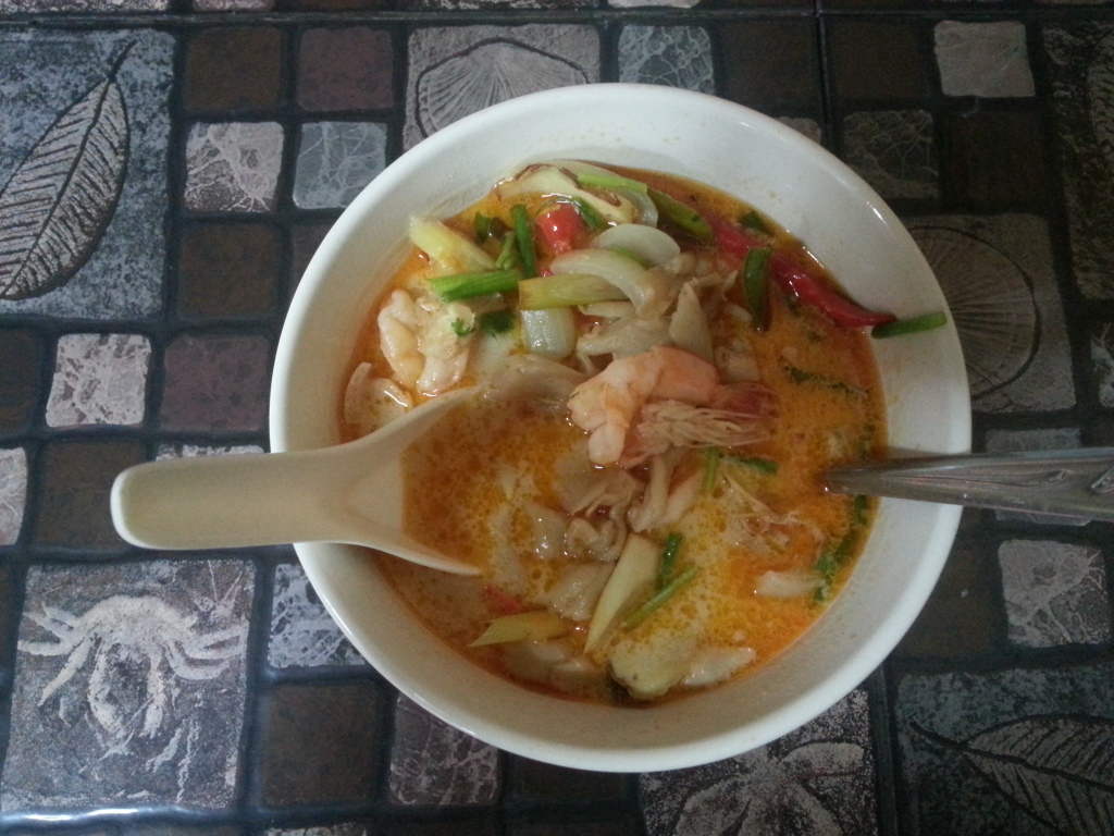 The sour and spicy soup - Tom Yum.