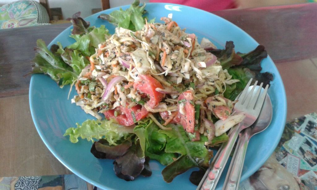 Shan yellow noodles salad