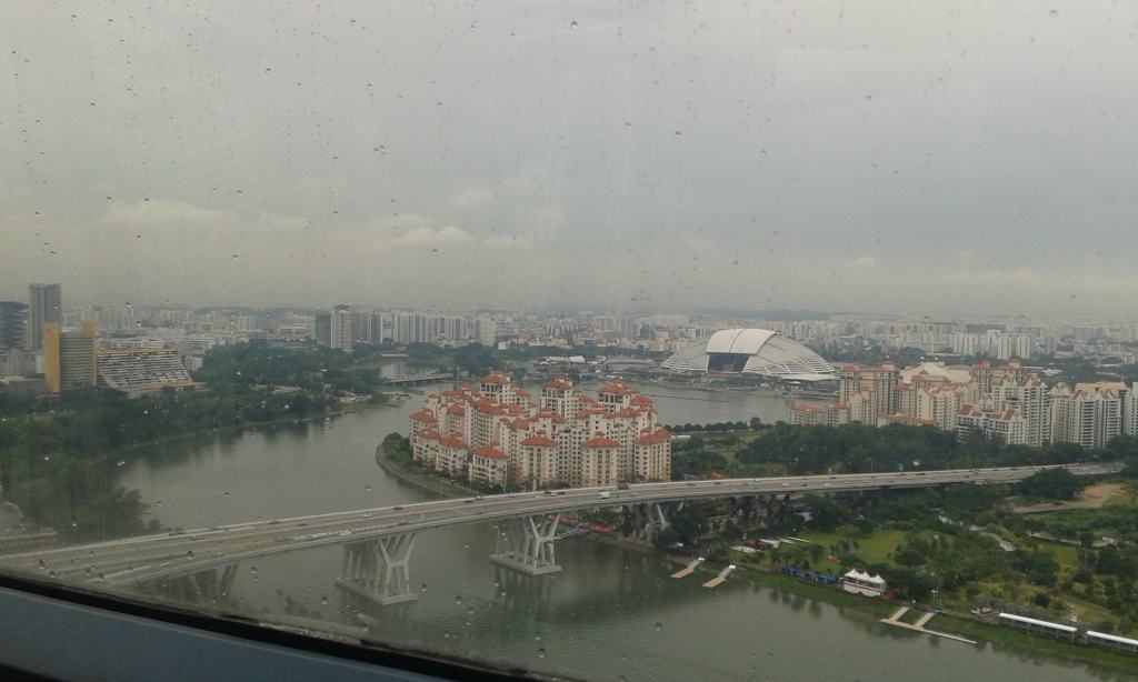 The views from the Singapore flyer