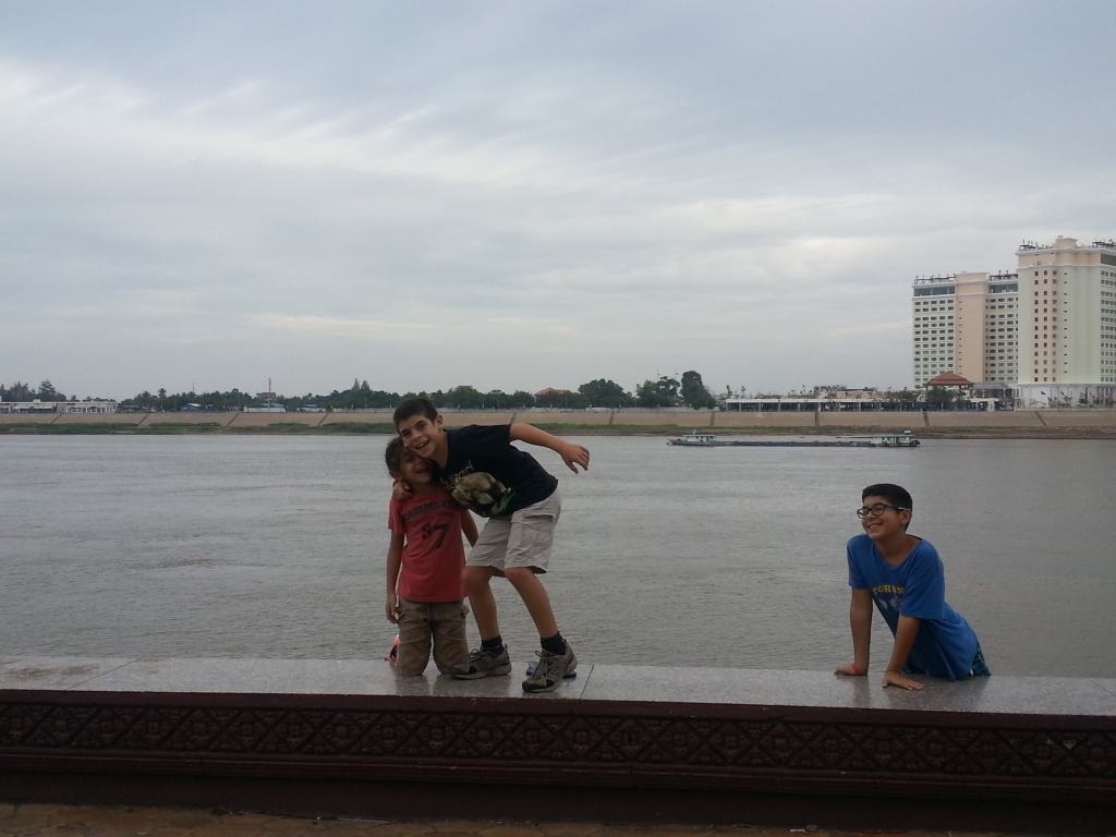 Phnom Penh. The promenade near the Mekong river.