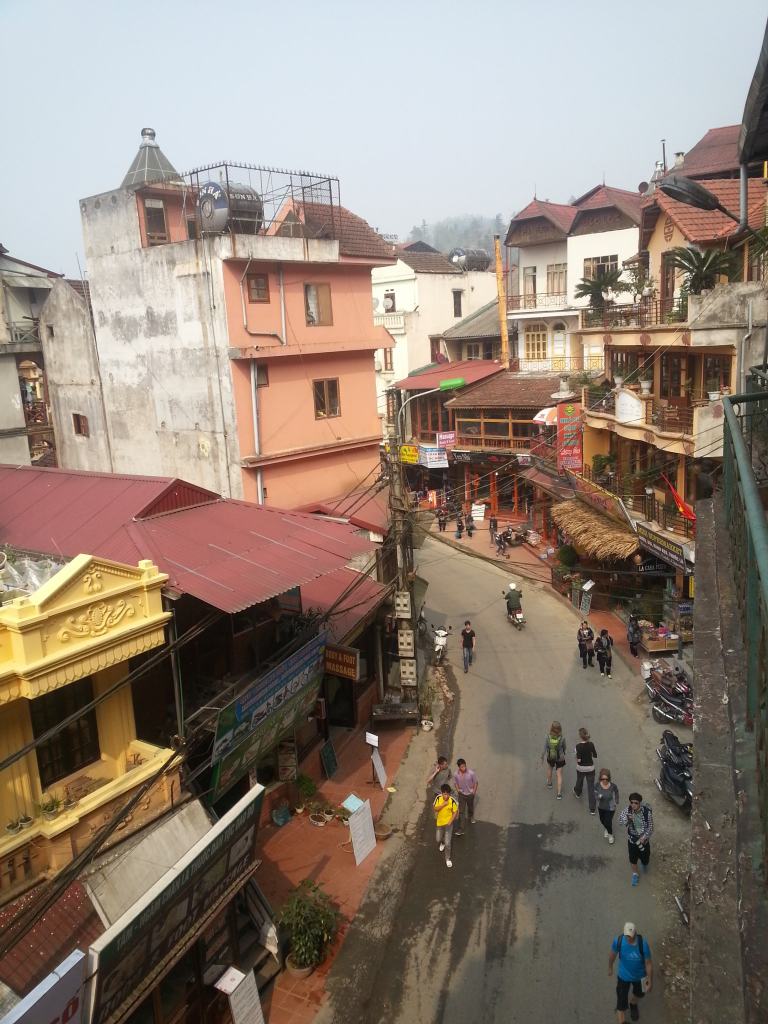 The streets of Sapa, Vietnam. Very touristy and not too friendly.