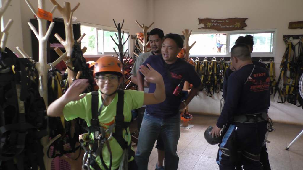 Flying Squirrels Ziplines park near Chiang Mai