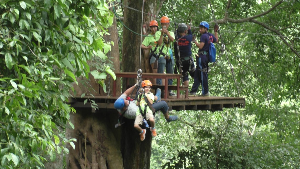 Flying Squirrels Ziplines park near Chiang Mai